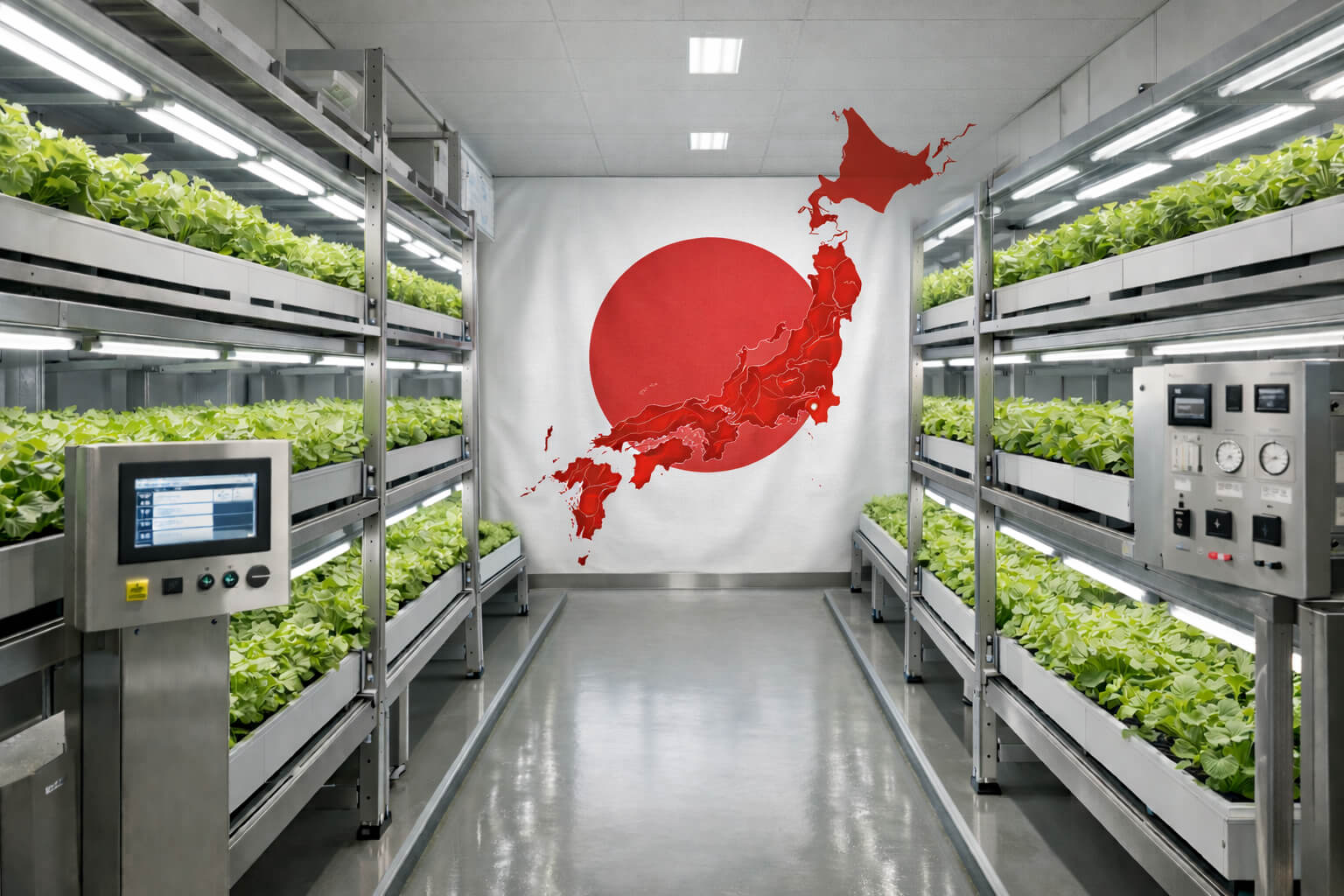Japan Vertical Farming Landscape, symbolic image